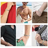 fold over clasp link bracelets